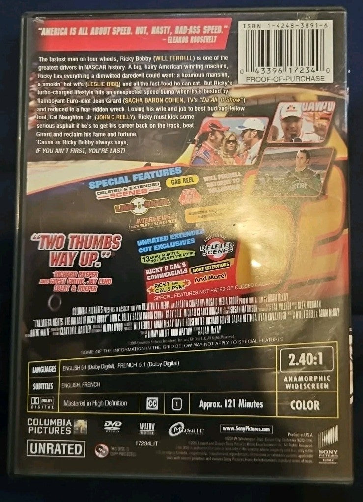 Talladega Nights: The Ballad of Ricky Bobby (DVD, 2006) New Sealed