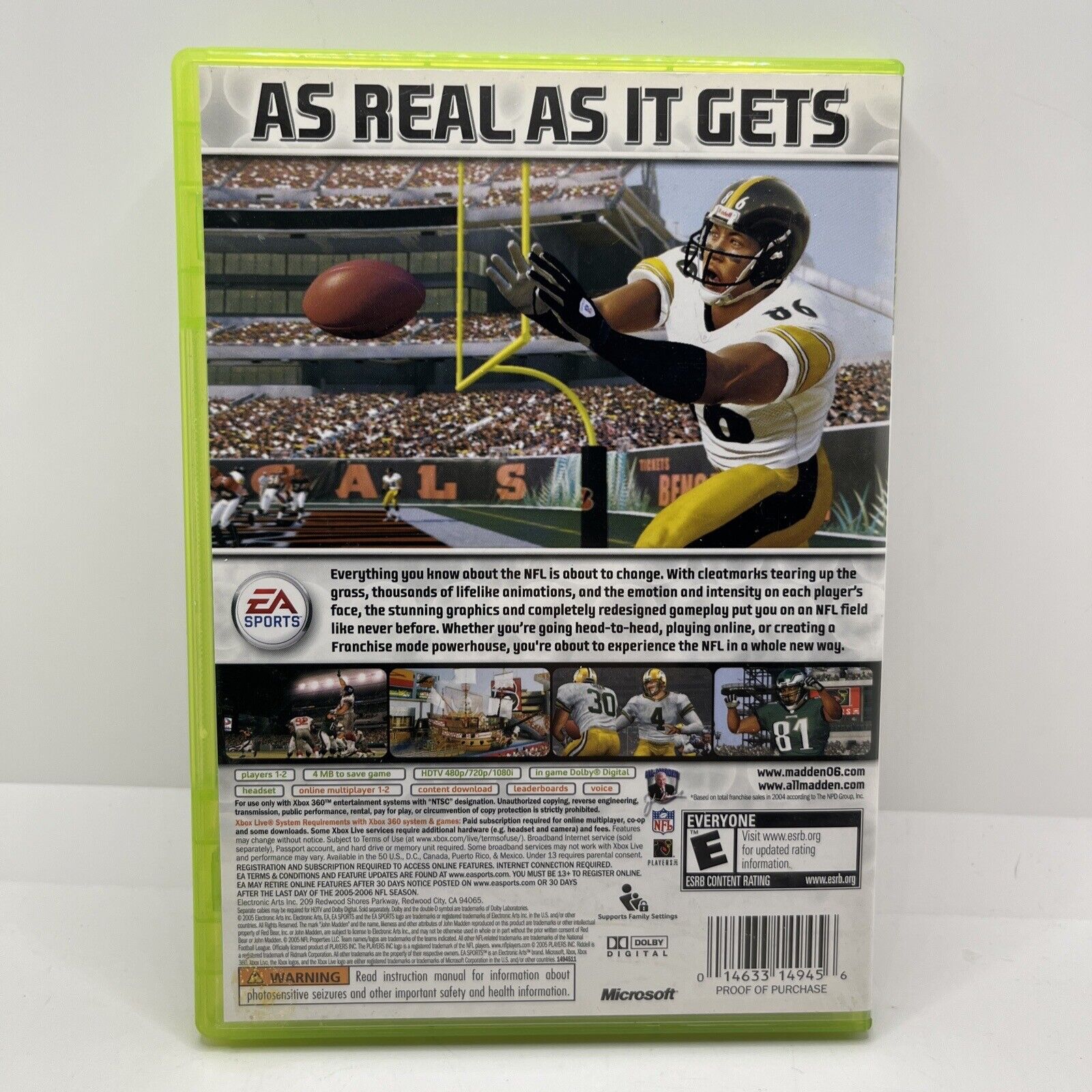 Madden NFL 06 (Microsoft Xbox 360, 2005)