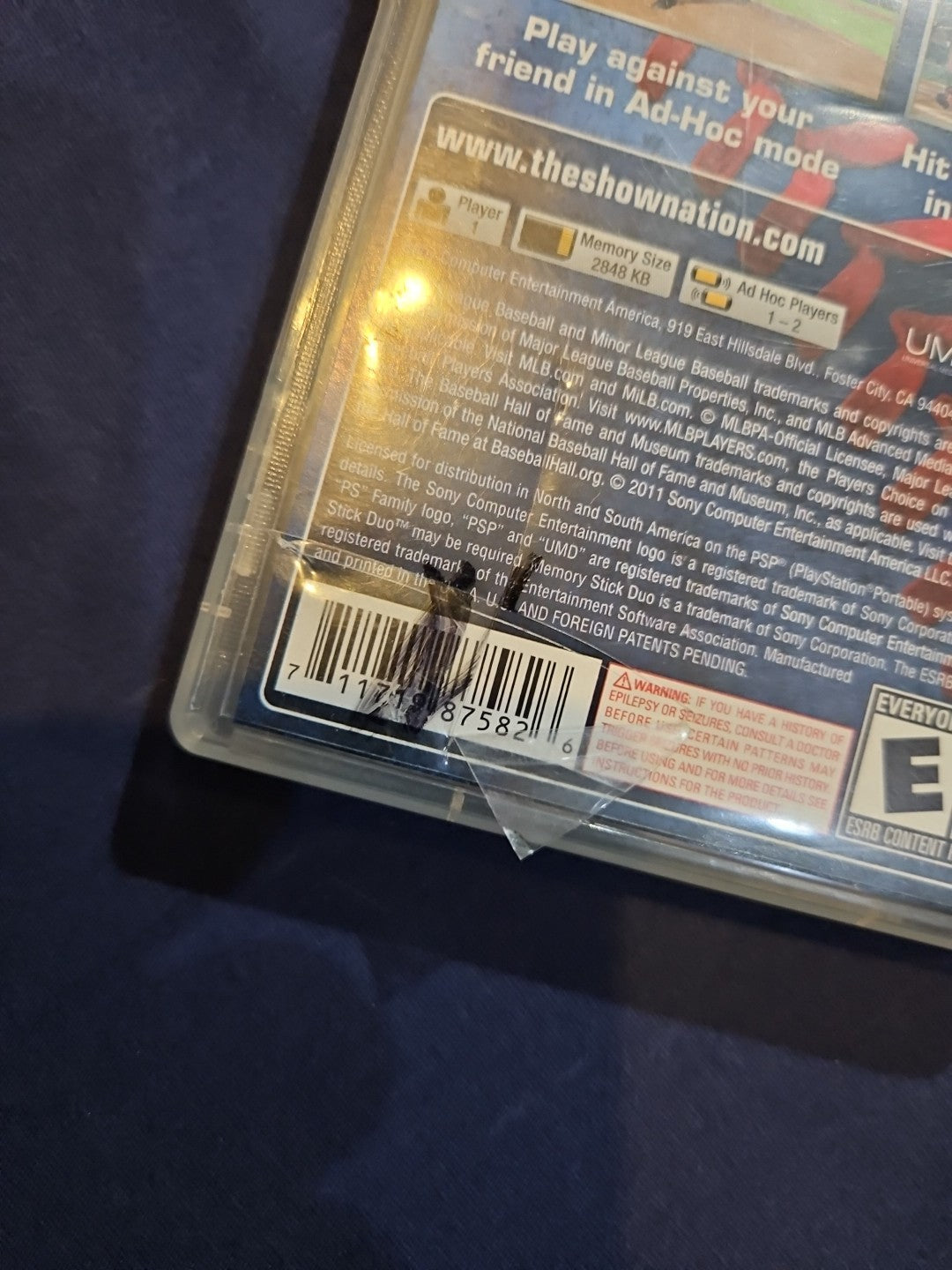 MLB 11: The Show (Sony PSP, 2011) Case + Artwork + Manual **NO GAME**