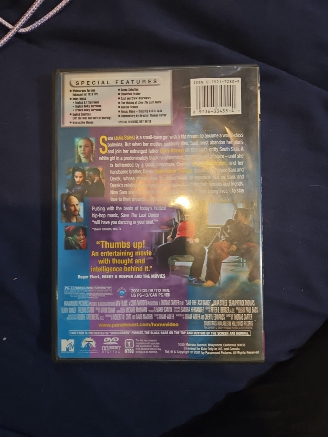 Save the Last Dance (DVD, 2001, Widescreen)