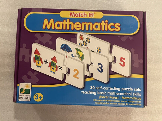 MATCH IT! Mathematics Math STEM Addition Subtraction Game Puzzle Set 3+