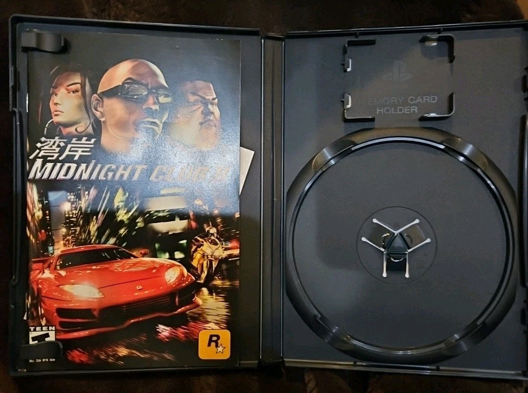 Midnight Club 2 - Sony PlayStation 2. No Game. Case + Artwork + Manual ONLY