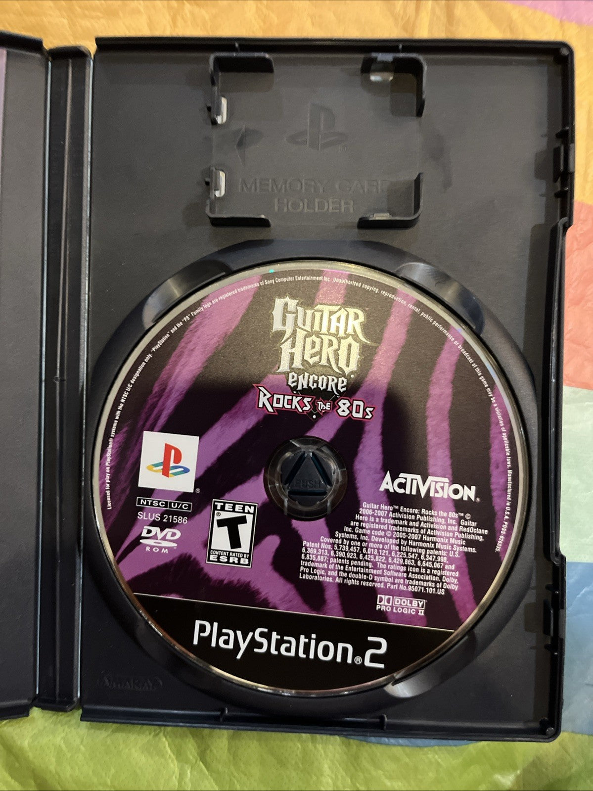 Guitar Hero Encore: Rocks the 80s (PS2) CIB W /Manual + Poster. Original Case