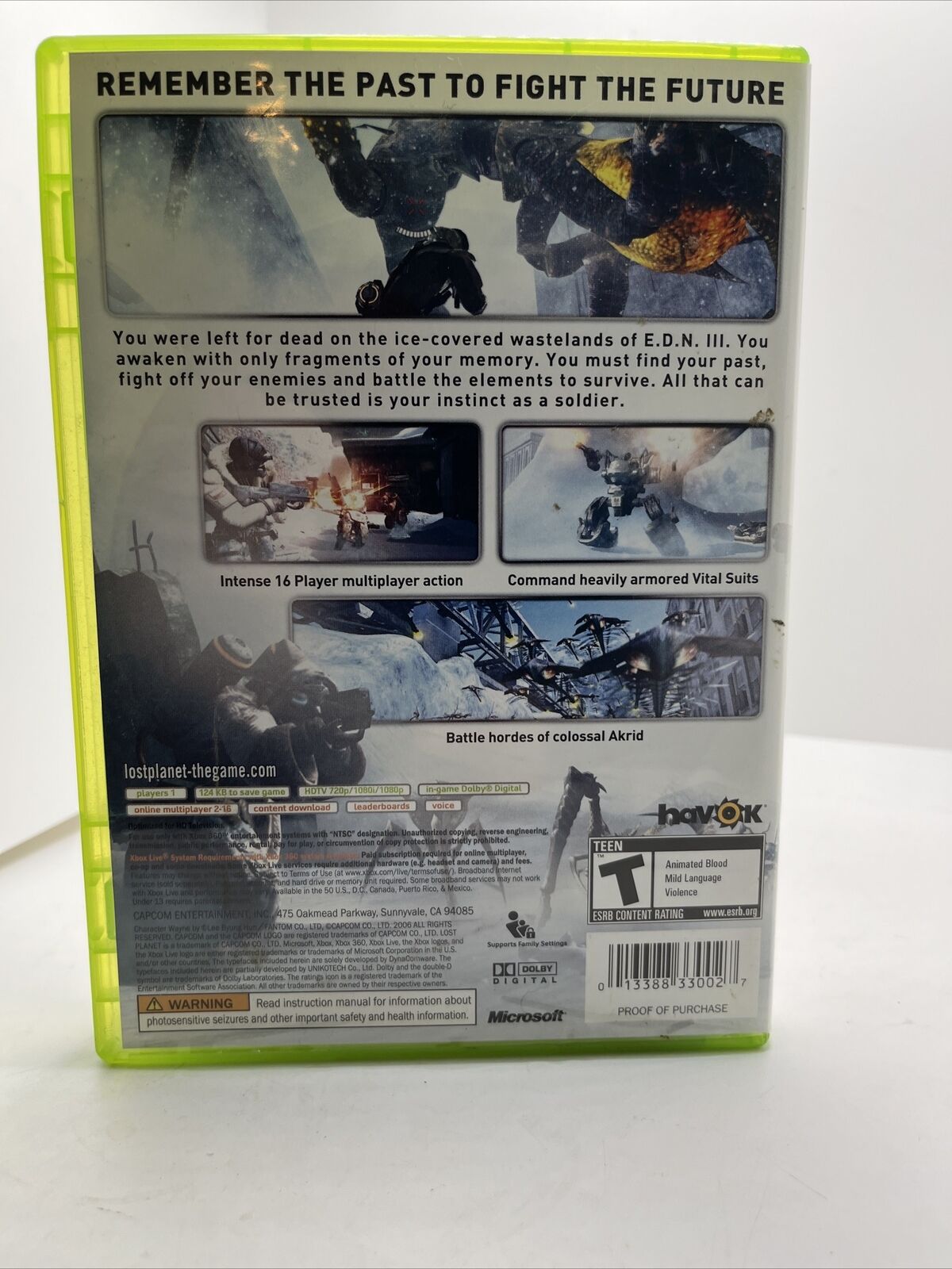 Lost Planet: Extreme Condition (Microsoft Xbox 360, 2007)