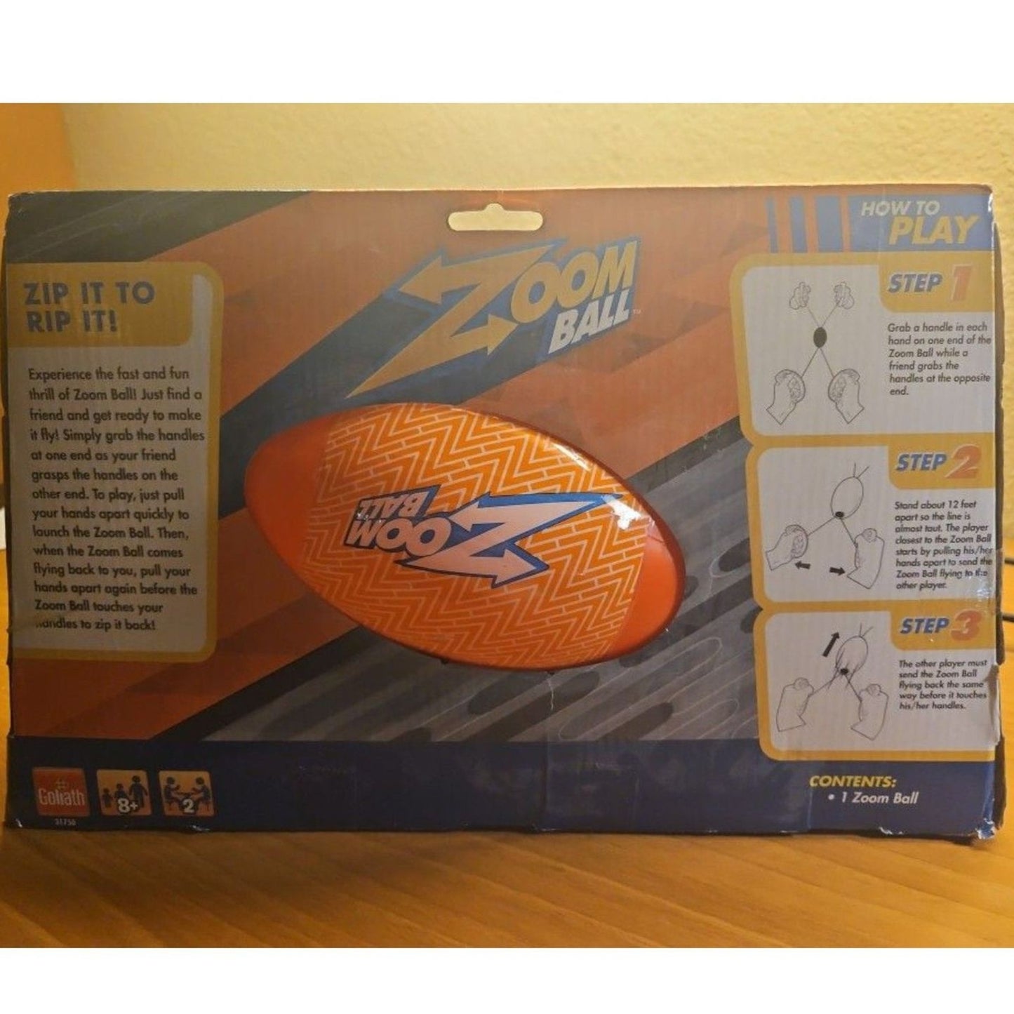Goliath Zoom Ball - 2 Player - 8+ Zip It to Rip It Outdoor Game
