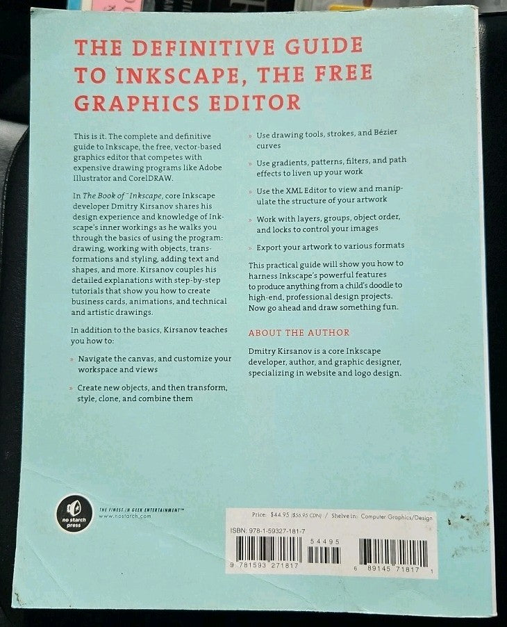 Book of Inkscape : The Definitive Guide to the Free Graphics Editor by Dmitry...