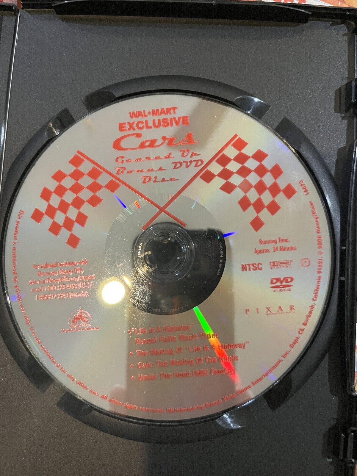 Cars (DVD)+ Cars 2 (DVD/Bluray) + Walmart Bonus (DVD)  + Target Bonus (DVD)
