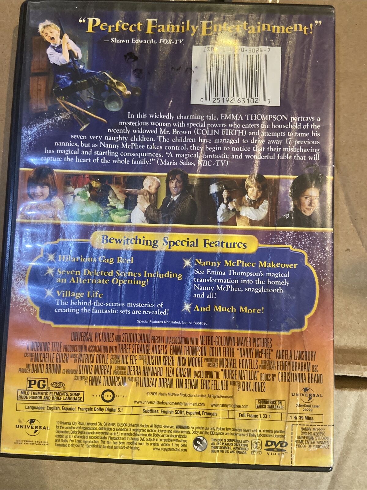 Nanny McPhee (DVD, 2006, Full Frame)