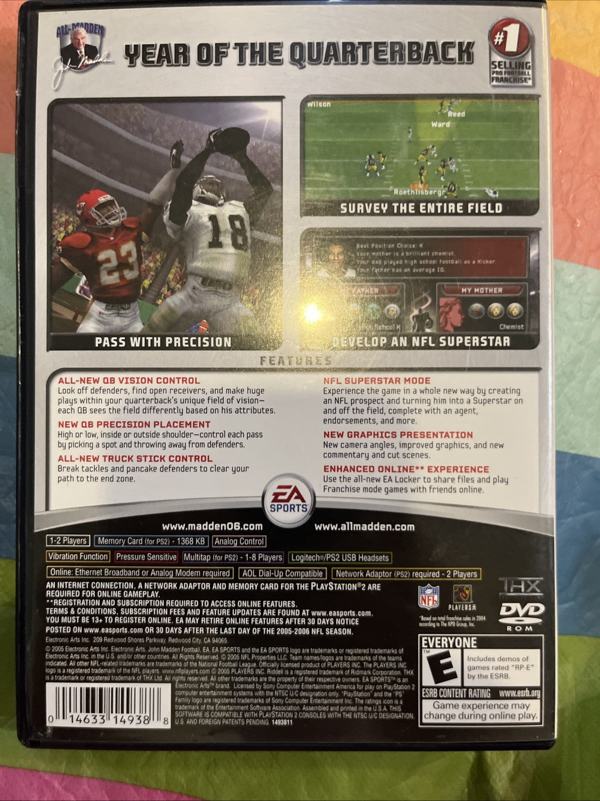 Madden NFL 06 (PS2)  CIB. W/Manual. Original Case