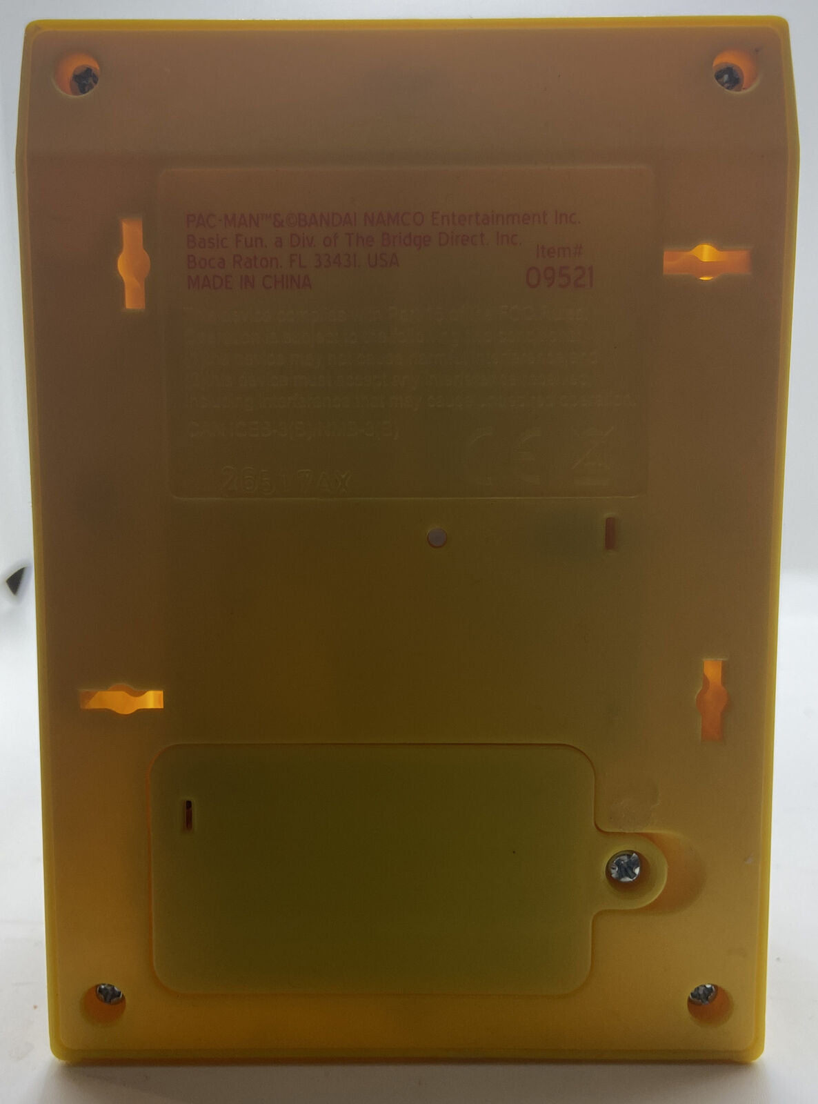 Pacman Handheld Game 2020 Yellow Tested Bandai Namco