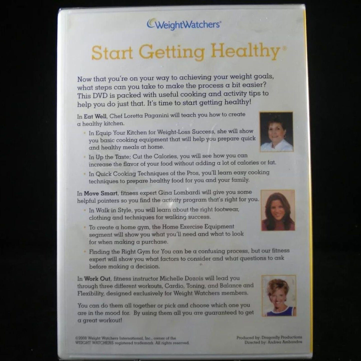 Weight Watcher's Momentum - Start Getting Healthy (DVD) Brand New Sealed