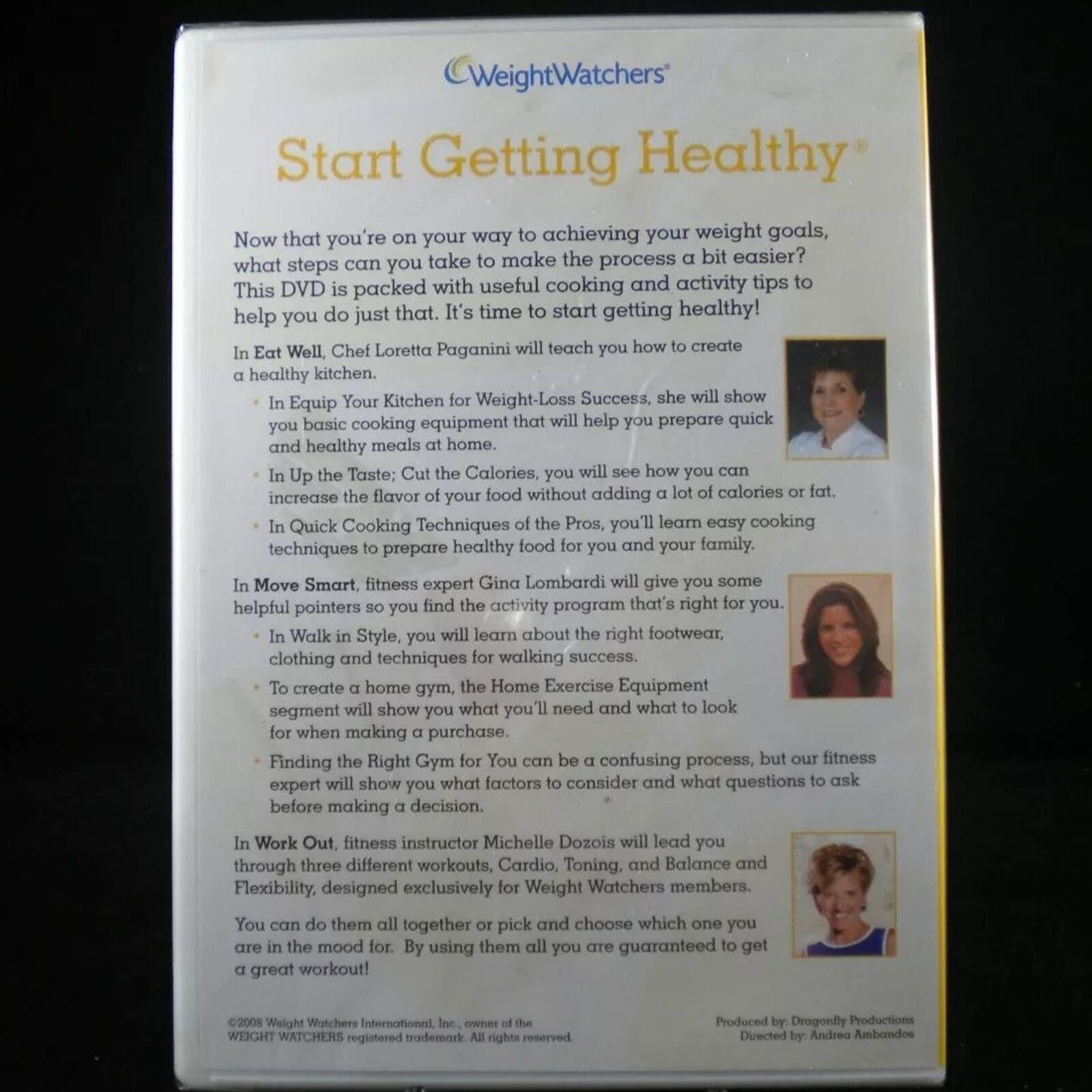 Weight Watcher's Momentum - Start Getting Healthy (DVD) Brand New Sealed