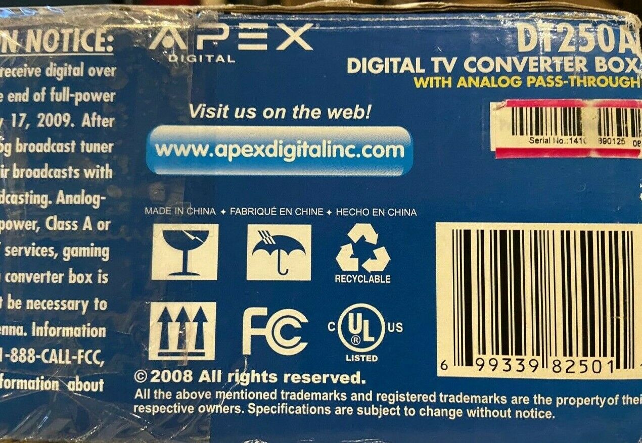 Apex DT205A Digital Converter Box -- OPEN BOX