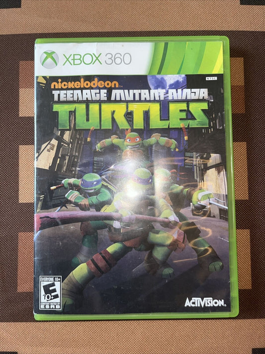 Teenage Mutant Ninja Turtles ( Xbox 360, 2013) no manual. Artwork shelfwear