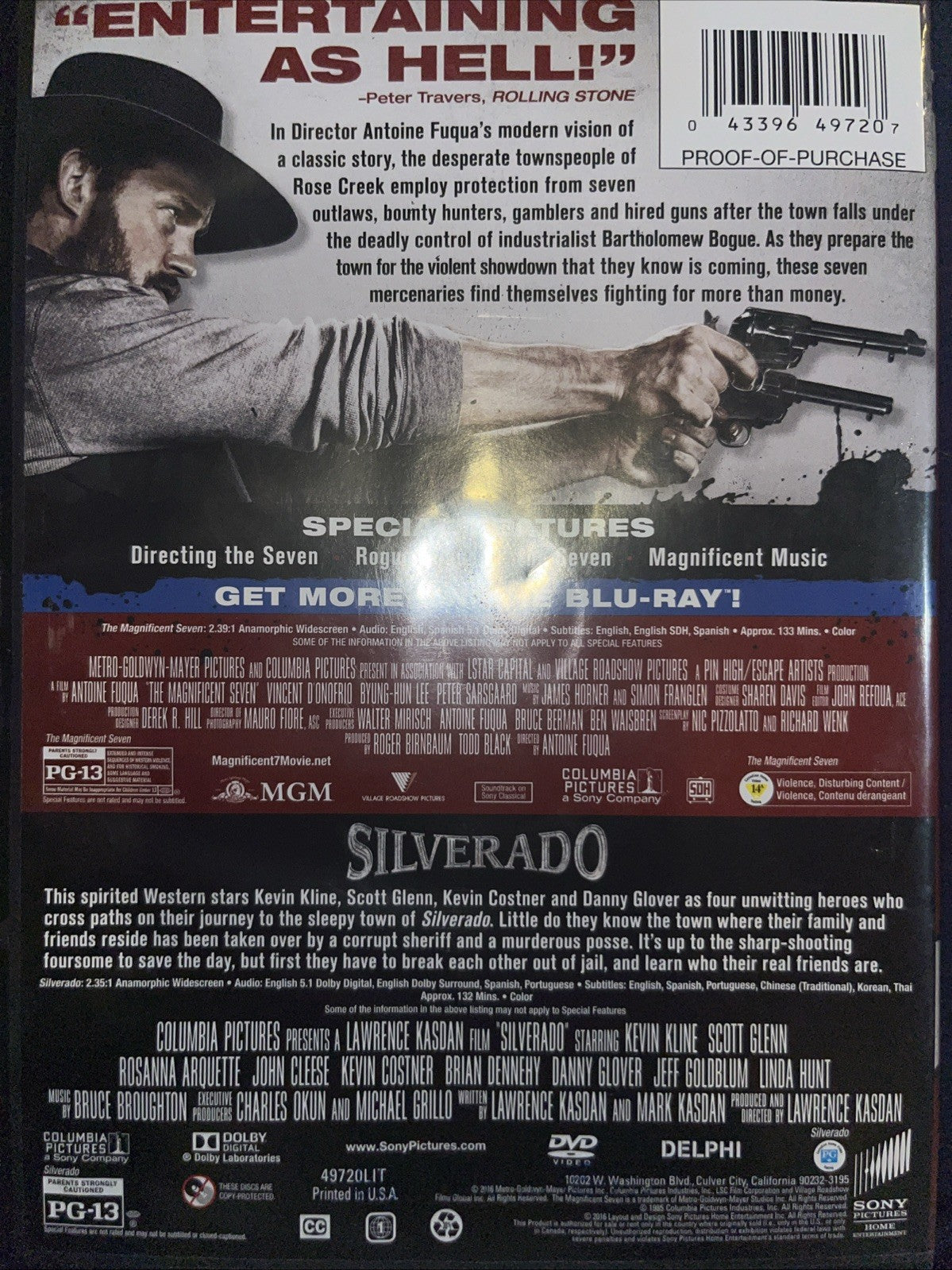 Magnificent Seven, the (2016) / Silverado - Set [DVD] Brand New Free Shipping 