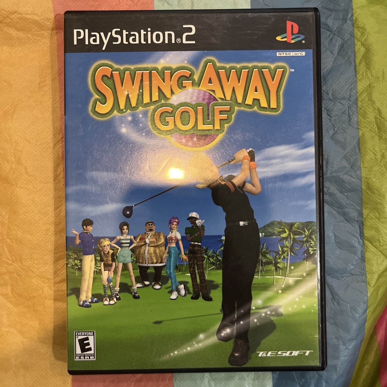 Swing Away Golf (PS2) Tested. Manual + Reg Card + Catalog. Original Case