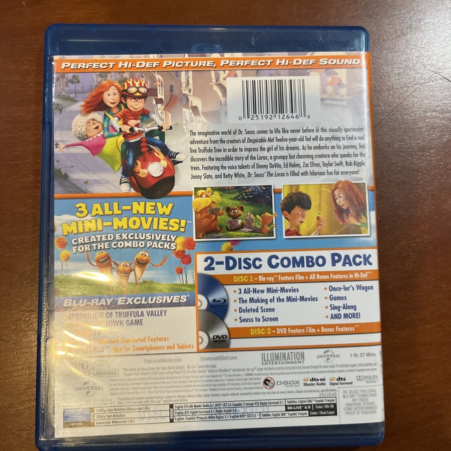 Dr. Seuss' the Lorax (Blu-ray/DVD) Tested.
