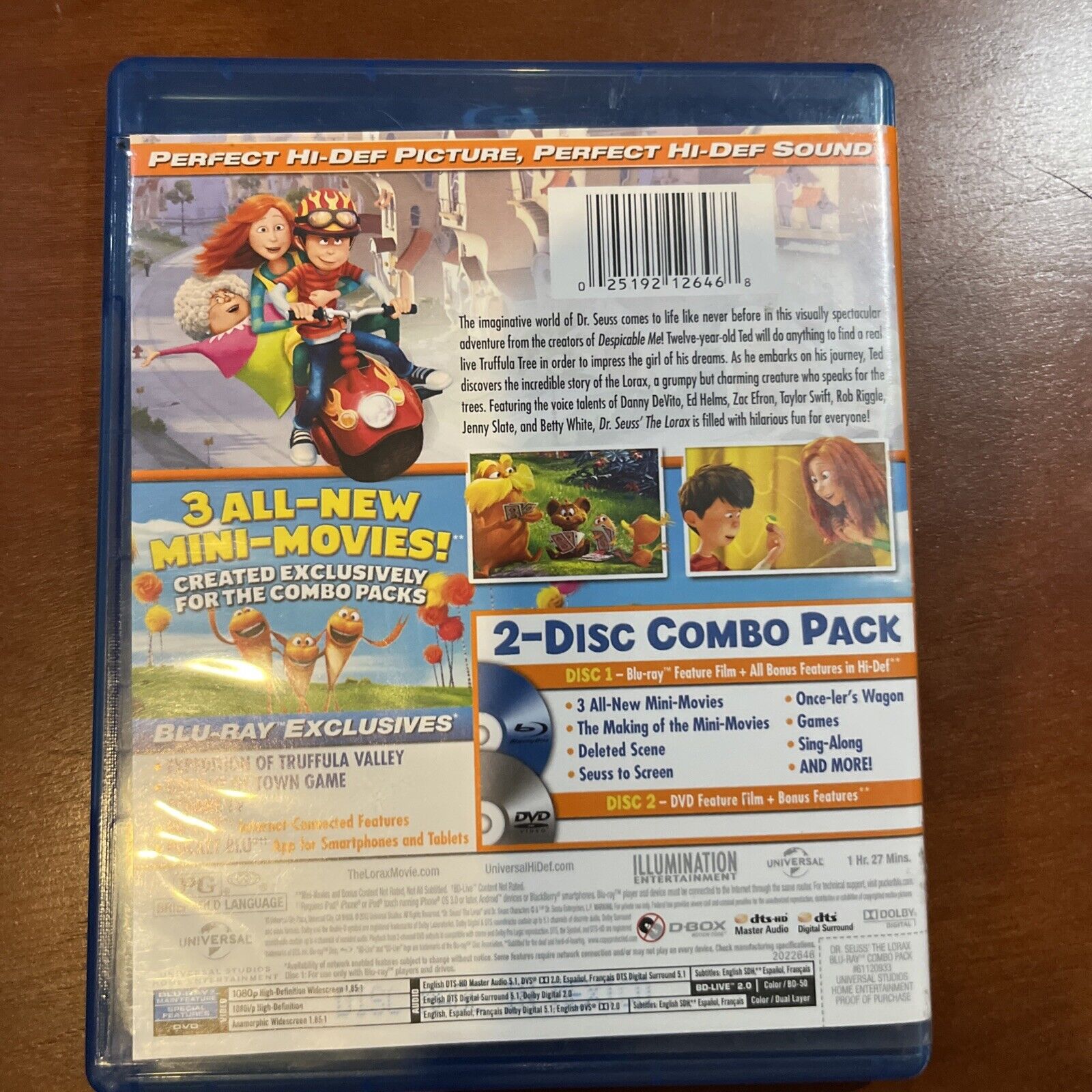 Dr. Seuss' the Lorax (Blu-ray/DVD) Tested.