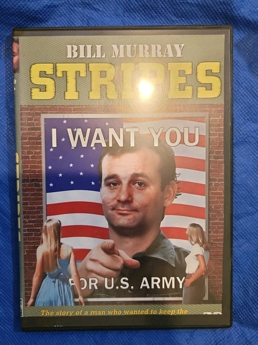 Stripes (DVD, 1981) Slimcase. Artwork Cropped. Tested