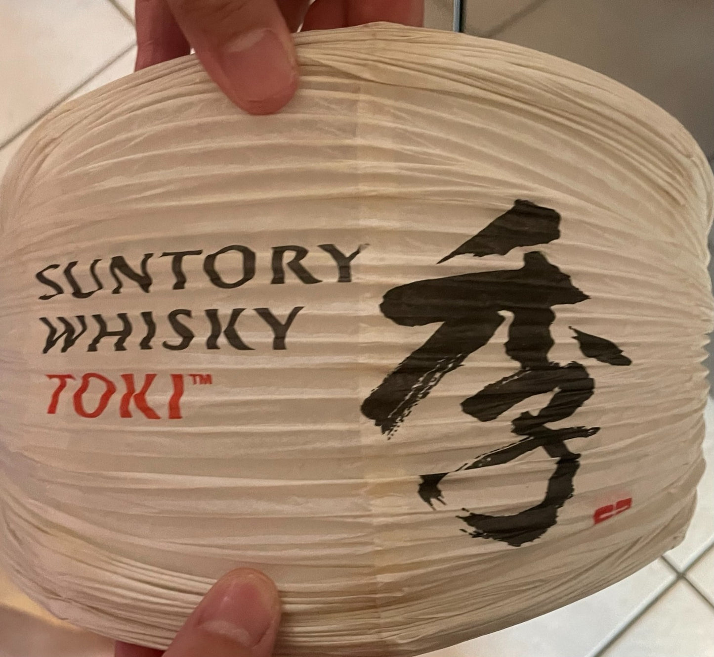 10” LED Battery Operated Paper Lantern with writing