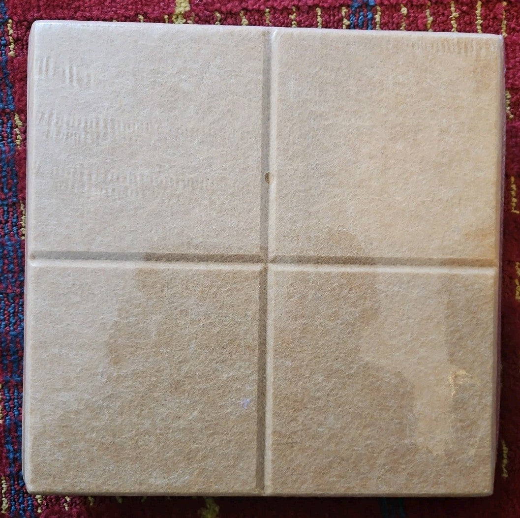Fluxynara 12 Felt Wall Tiles with Adhesive Tabs Cork Color 9.5" x 3/8"