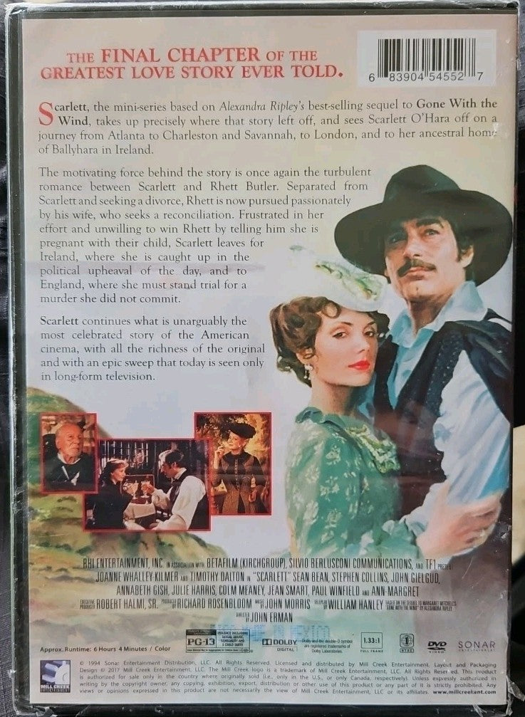 Scarlett (DVD, 1994) Sealed