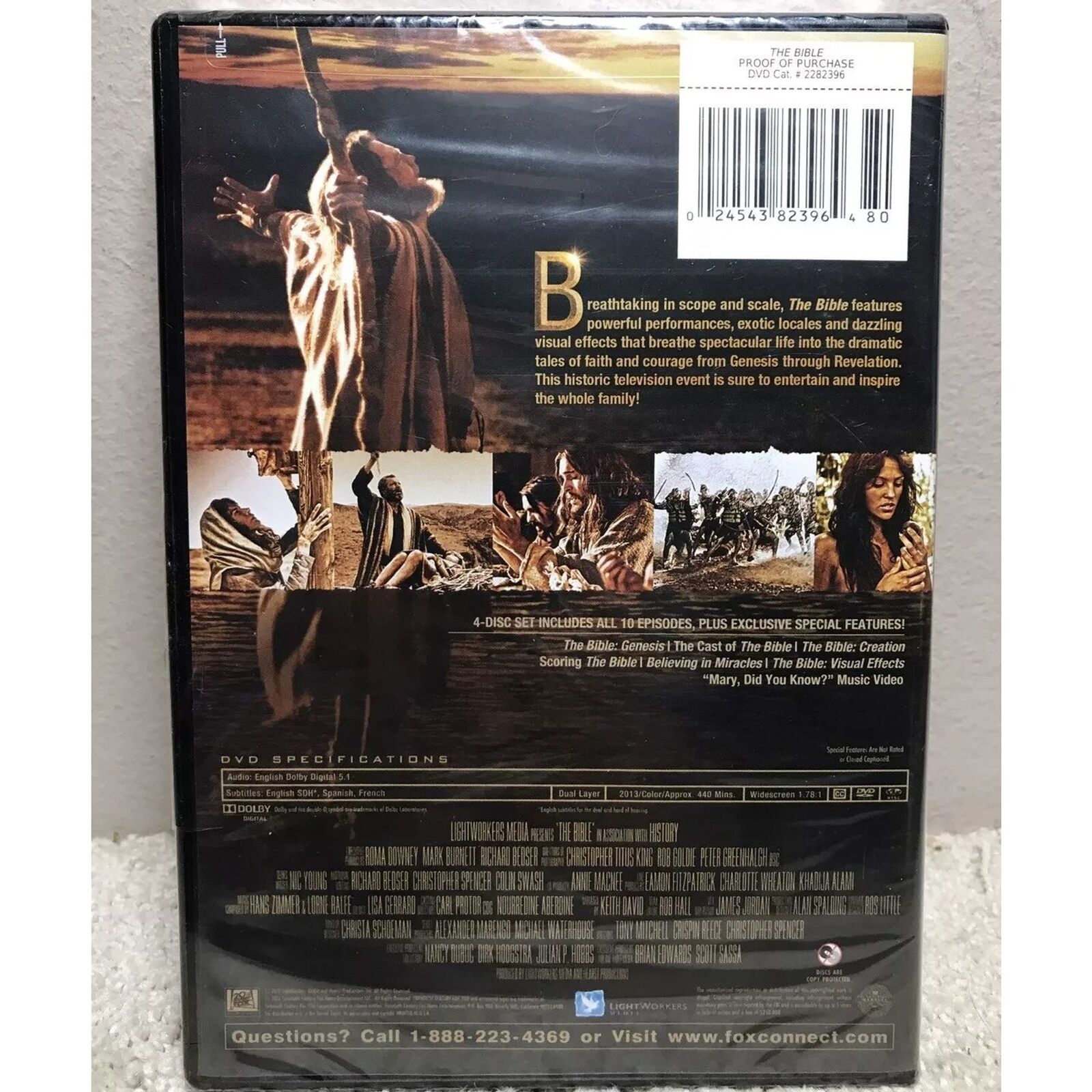 The Bible - The Epic Miniseries (DVD) Brand New Series