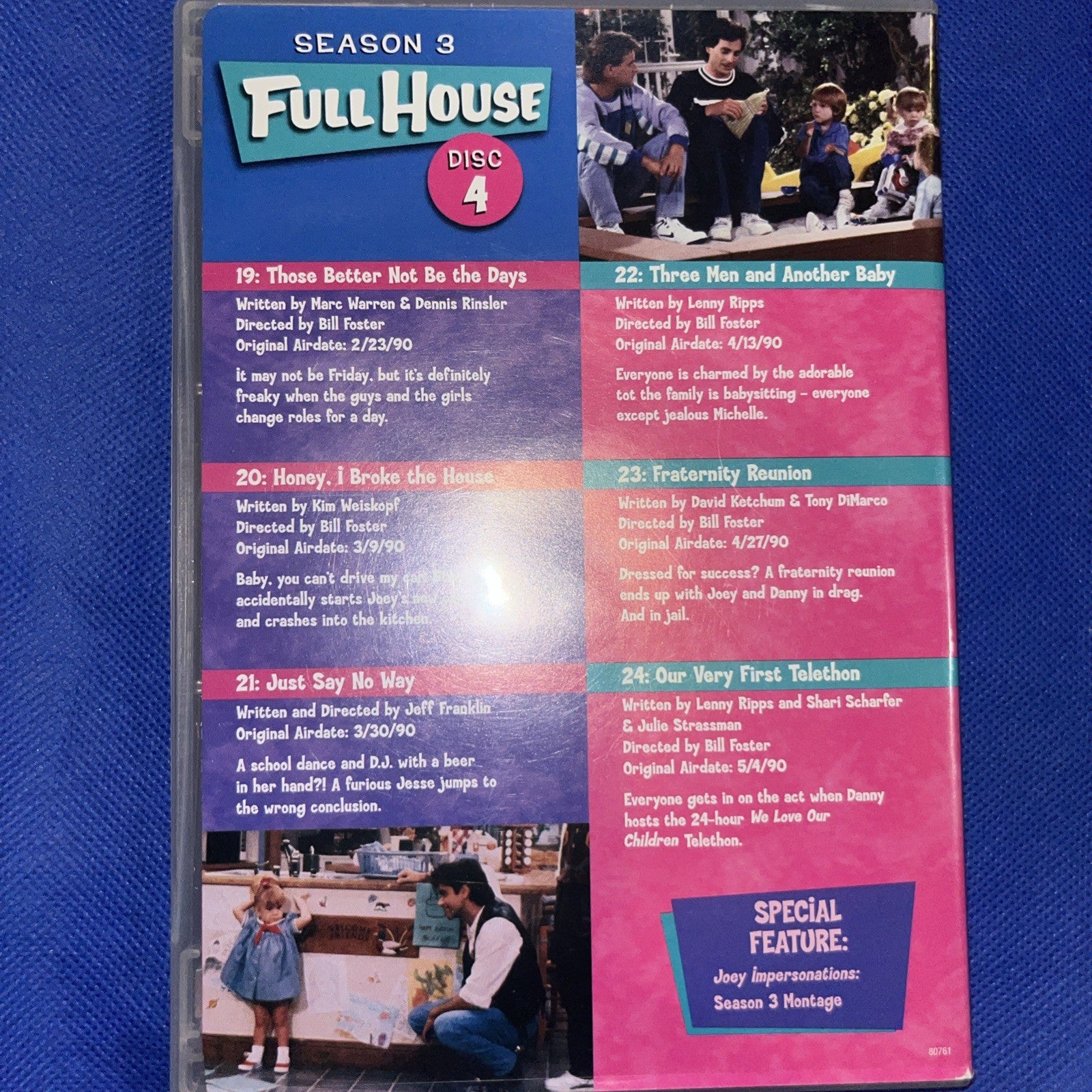 Full House: the Complete Third Season (DVD, 1989) Tested