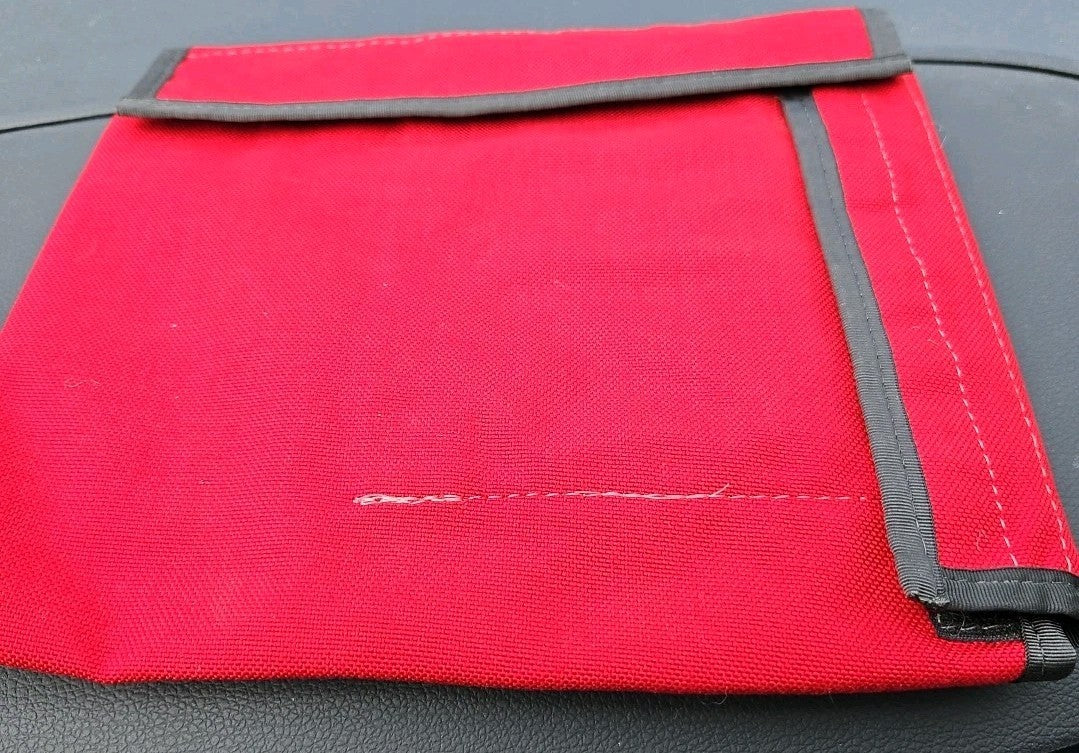 Red W/ White Line Diver Pouch