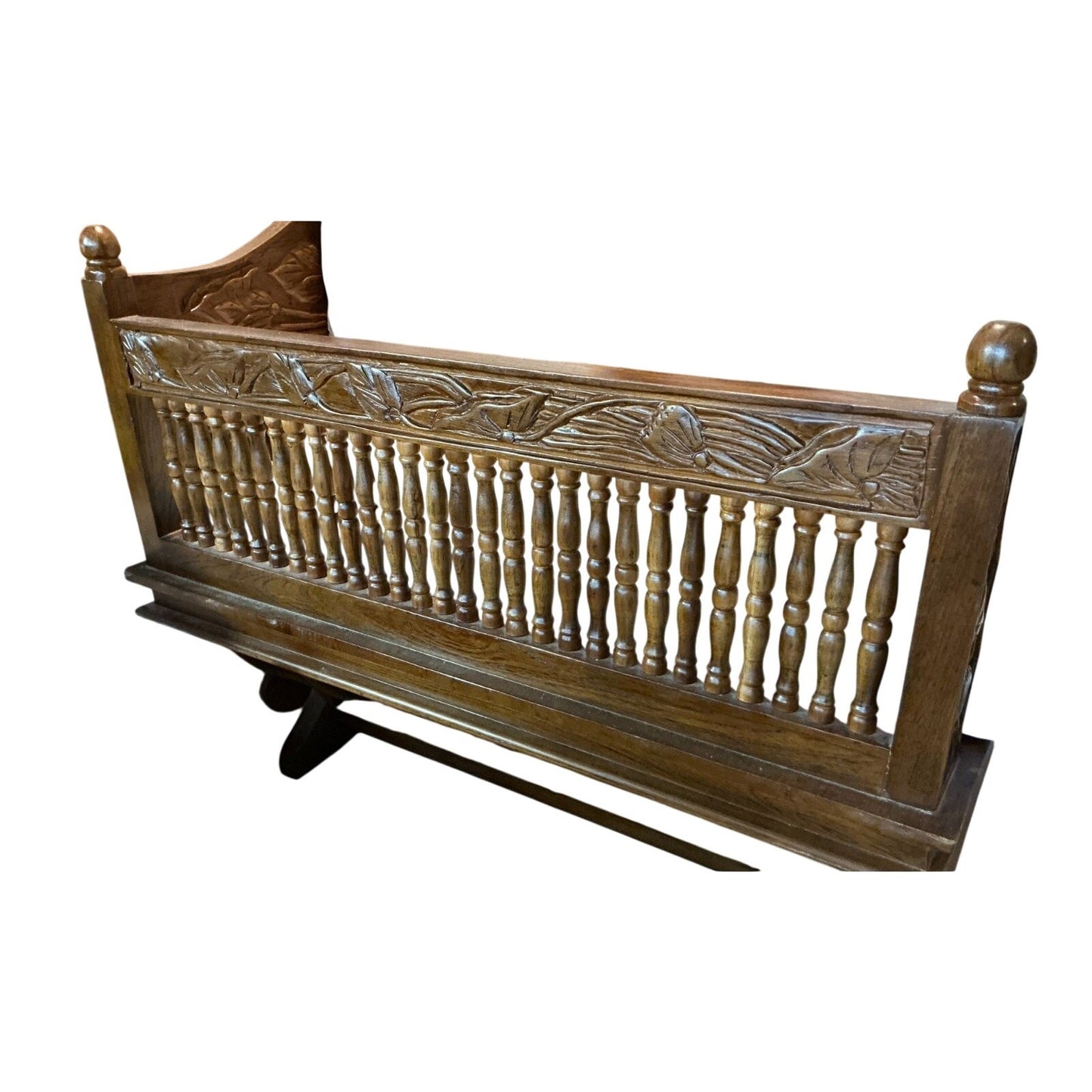 Teak Twin Daybed Hand Carved /  Hand Made In Thailand - VERY HEAVY