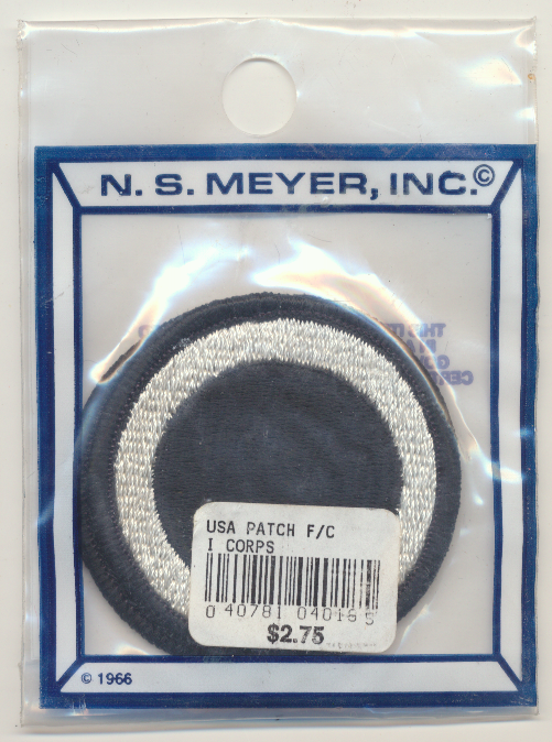 I (1st) Corps Class A Patch x 2