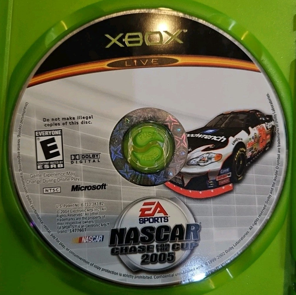 NASCAR 2005: Chase for the Cup (Xbox) Tested. No Scratches. New Case