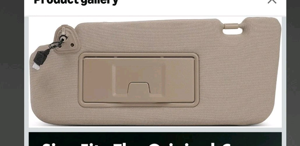 For Nissan Murano 2006-2008 Gray Left Driver Side Sun Visor w/ Lights 96401CC22B