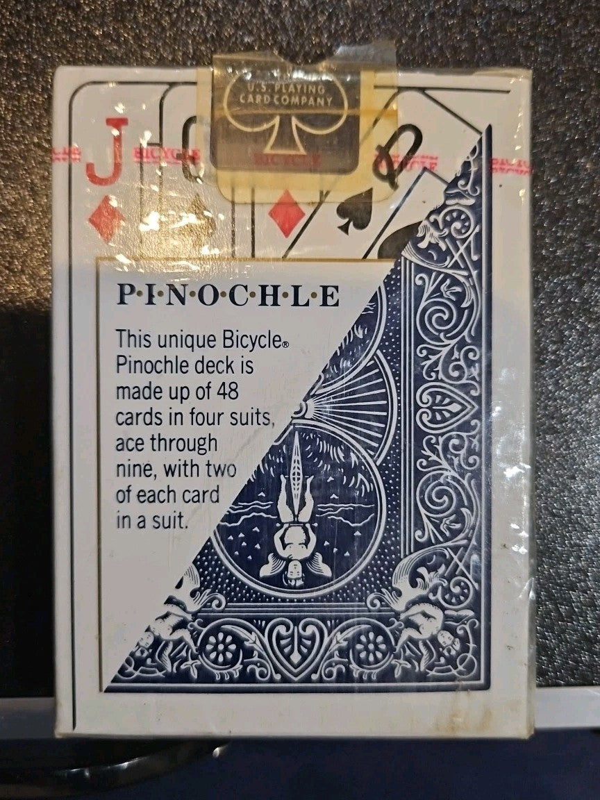 Bicycle Pinochle Special 48 Card Deck Blue Playing Cards - NEW & Sealed