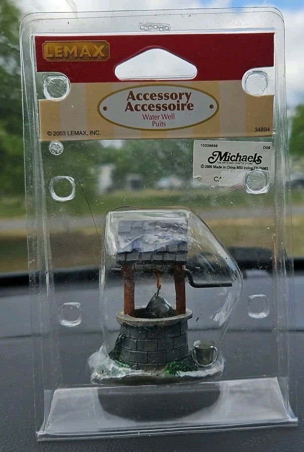 Village Accessory Lemax Village Collection Park Bench set of 2 and Water Well