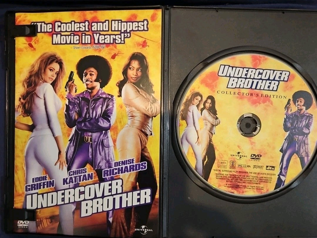 Undercover Brother (DVD, 2002) Slimcase. Artwork Cropped. Tested.