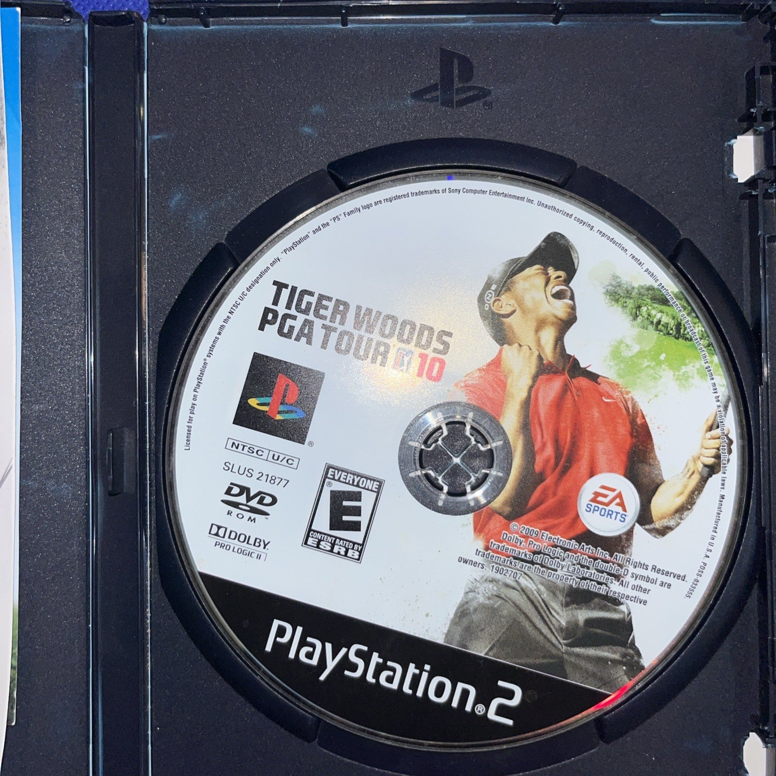 Tiger Woods PGA Tour 10 (PS2) Original Case + Manual + Tested Disc. See Pics