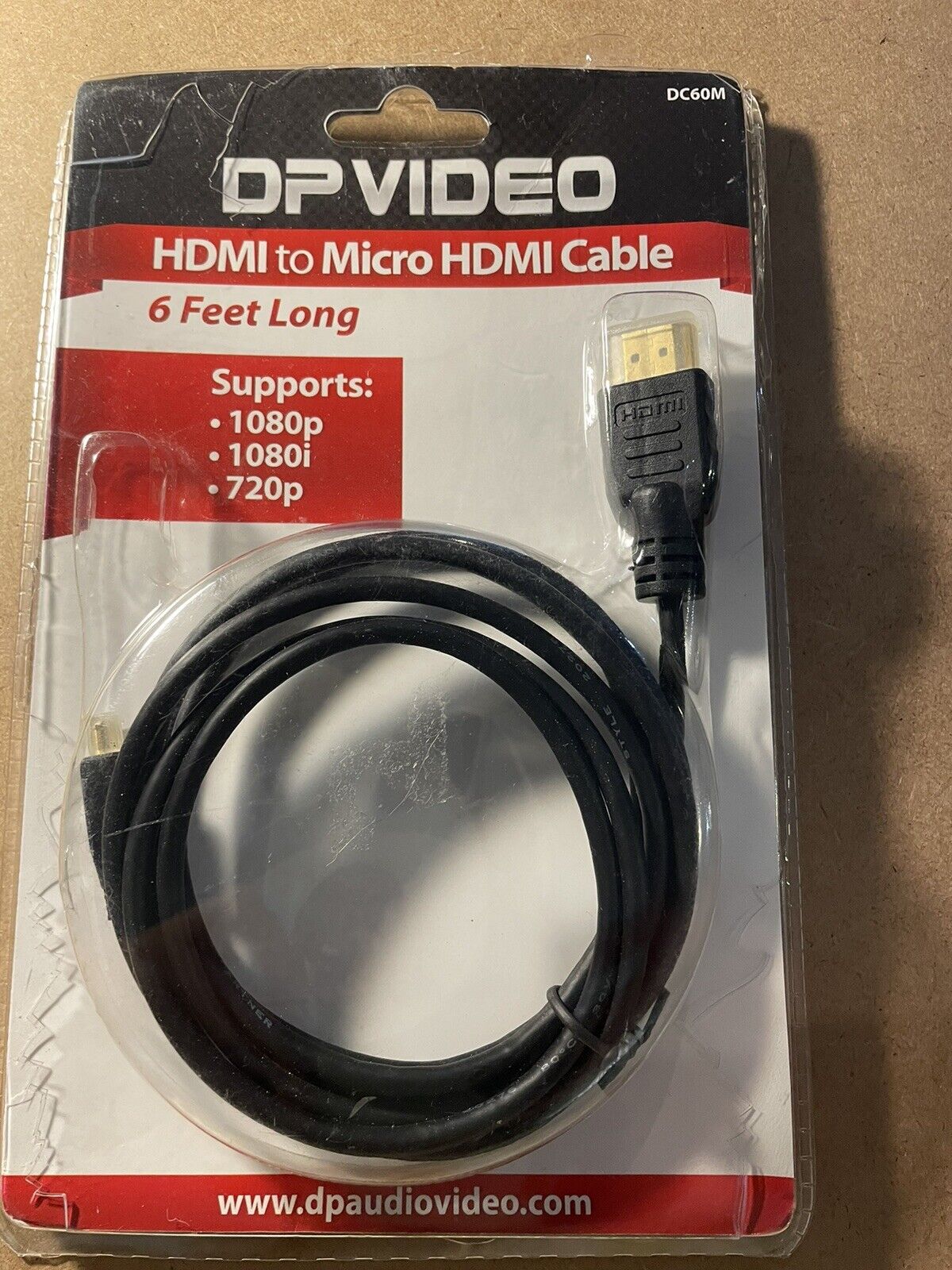 DP Video HDMI to Micro HDMI Cable