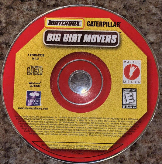 Matchbox Caterpillar Big Dirt Mover PC Replacement Disc