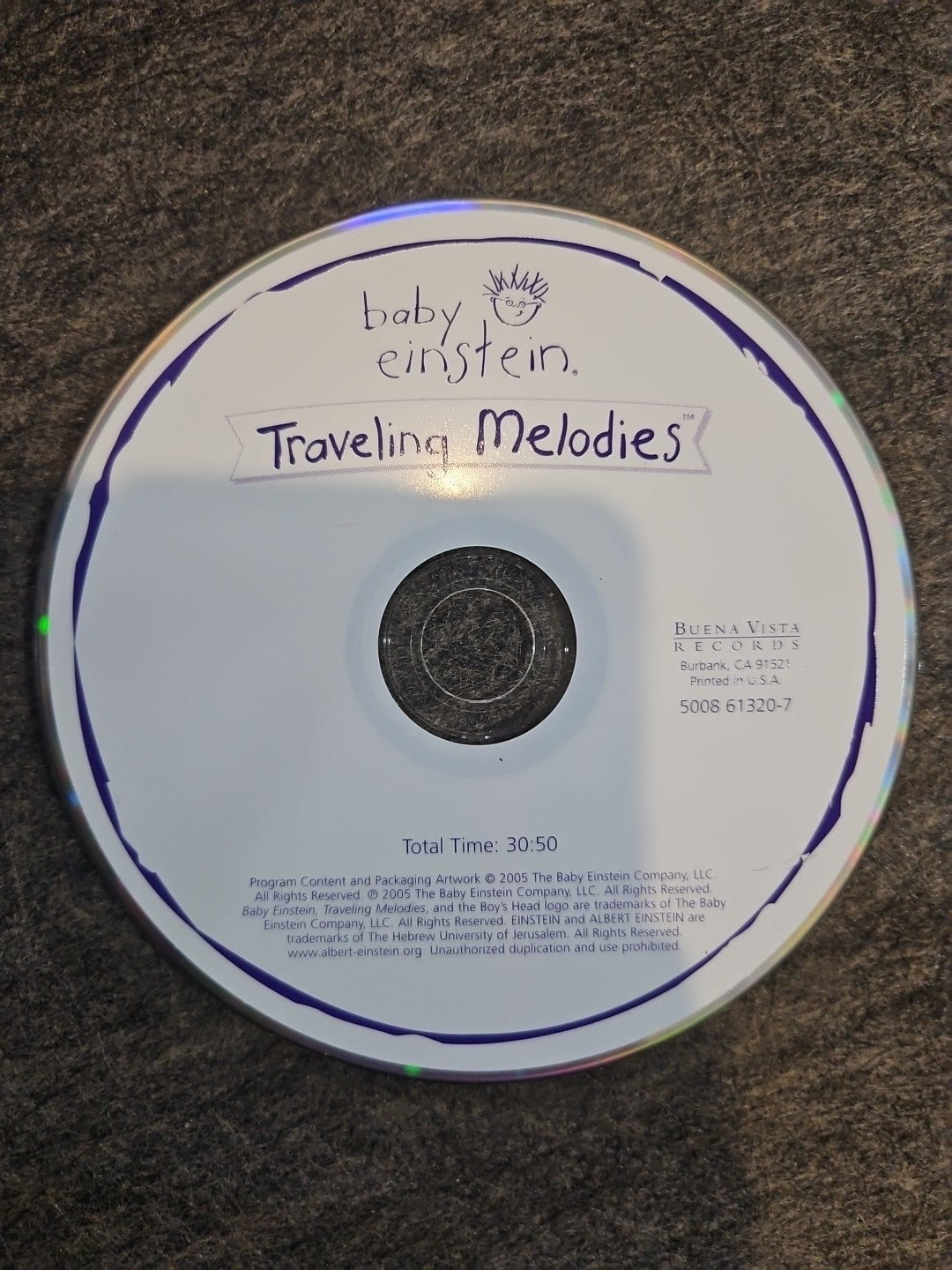 Traveling Melodies by Baby Einstein (CD, 2005) Disc Only
