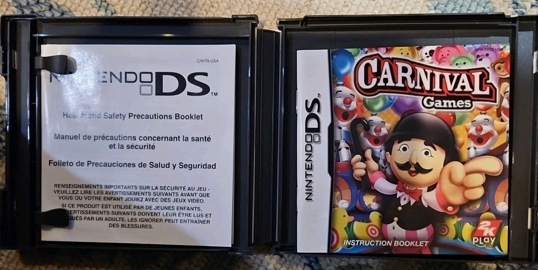 Carnival Games - Nintendo DS. No Game. Case + Artwork + Manual ONLY