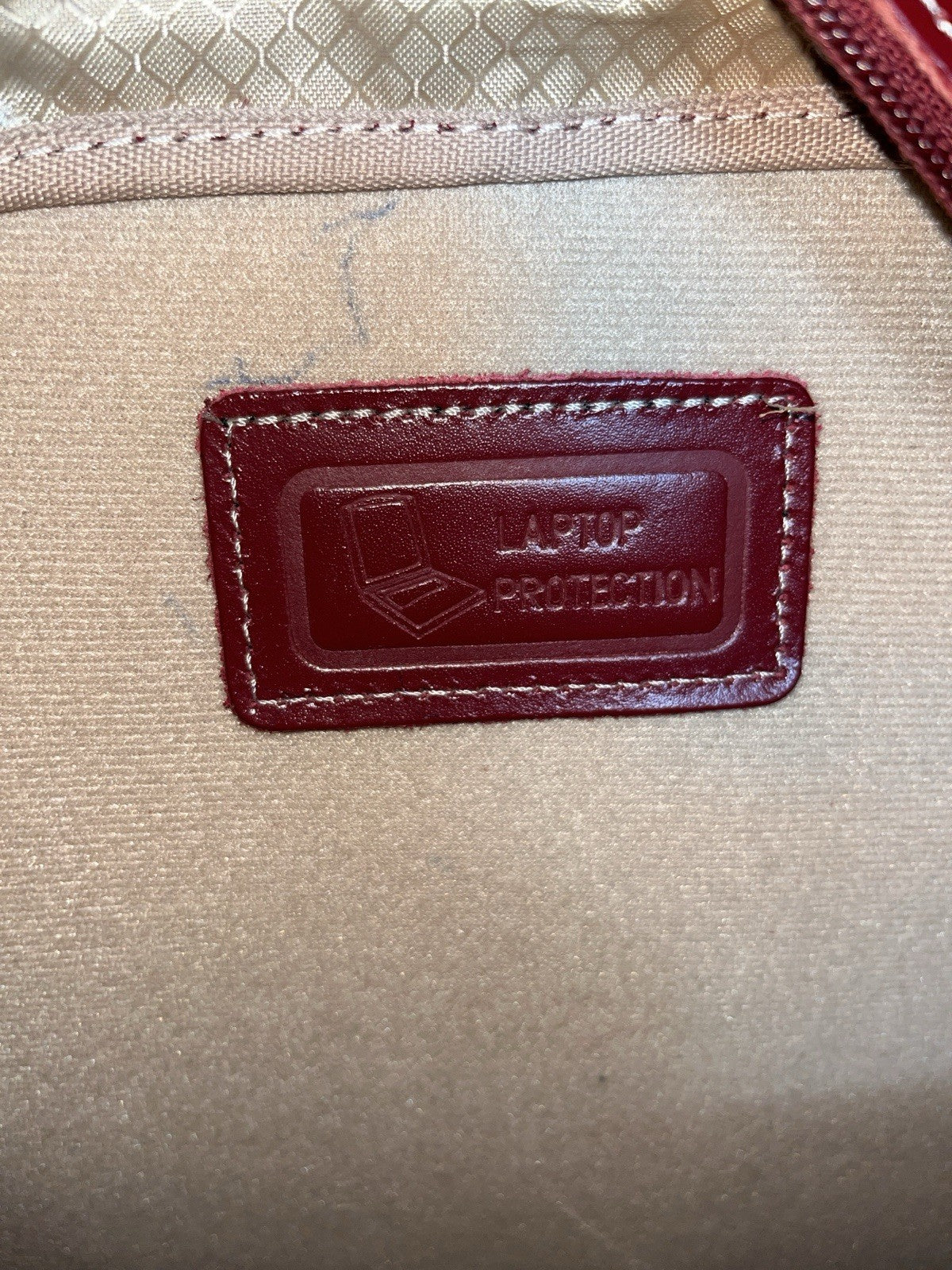 McKlein Leather Laptop Carry-On Bag Detachable Roll-On And Collapsible Handle