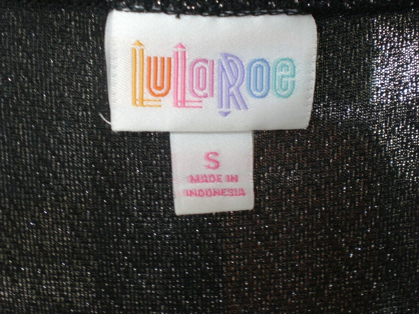 NWT LuLaRoe Black Silver Elegant Ana Maxi Dress SMALL