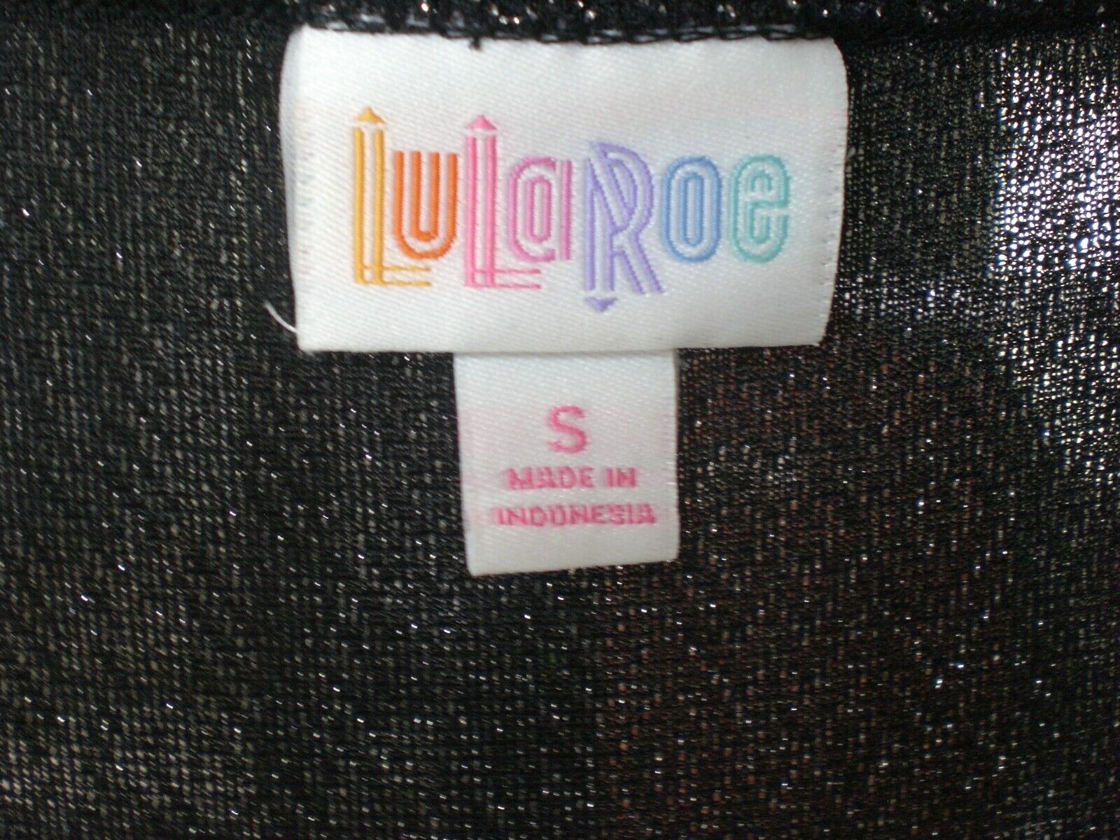 NWT LuLaRoe Black Silver Elegant Ana Maxi Dress SMALL