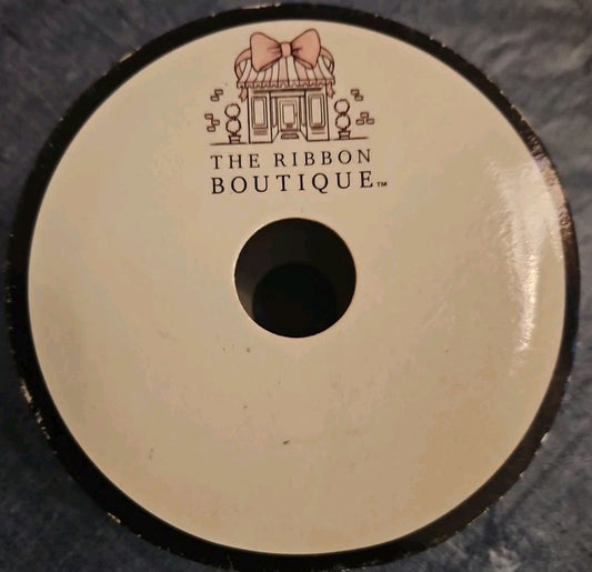 The Ribbon Boutique White 1.5" Glitter Ribbon 3 Yds New