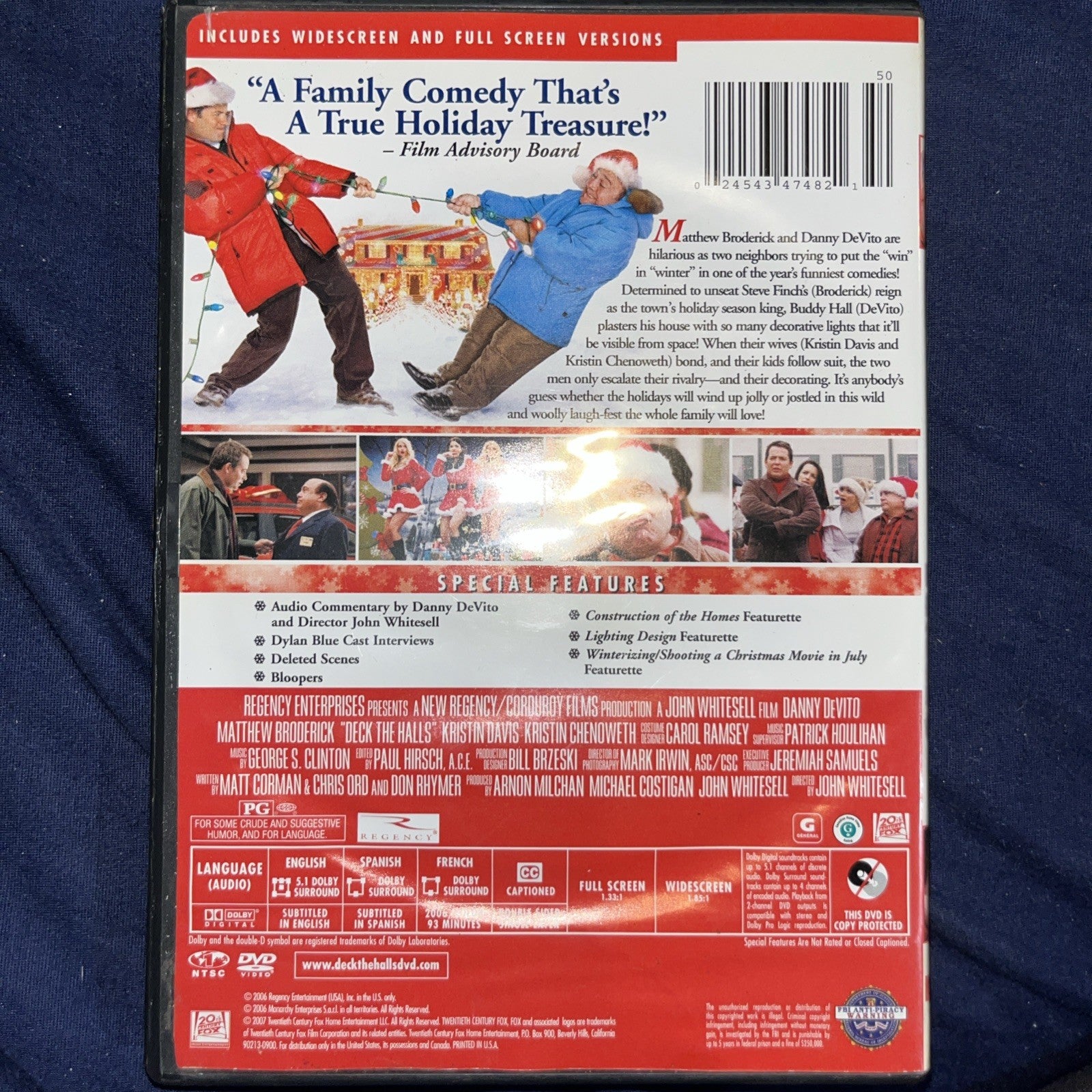 Deck the Halls (DVD, 2007, Dual Side) Sealed