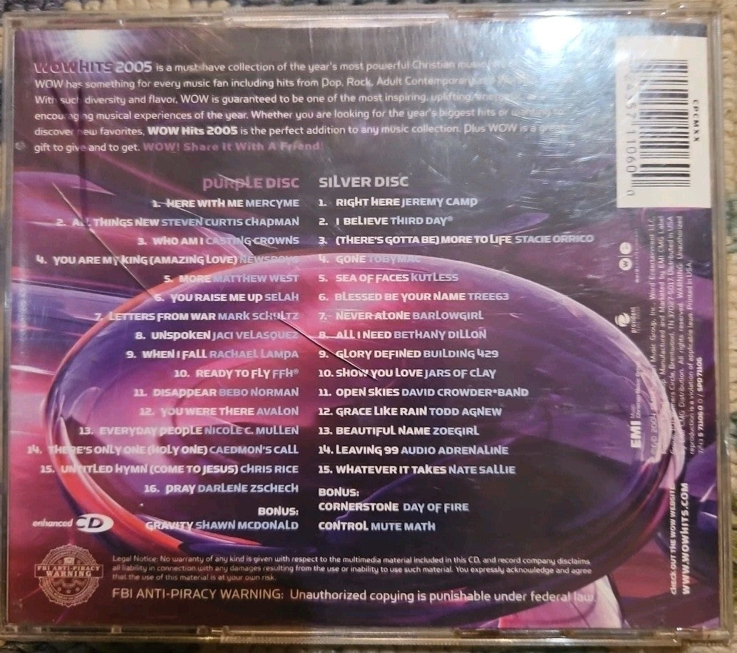 WOW Hits 2005 by Various Artists (CD, Oct-2004, 2 Discs, EMI Christian Music...