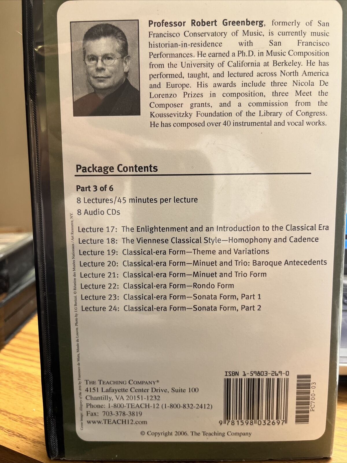 How to Listen to and Understand Great Music by Robert Greenberg (Compact Disc)