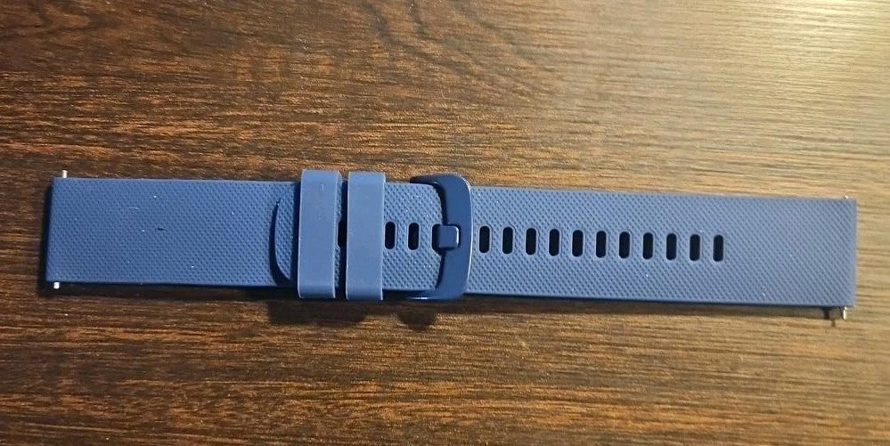 20mm Watch Band Dark Navy Blue Silicone Rubber Quick Release Sport Strap...