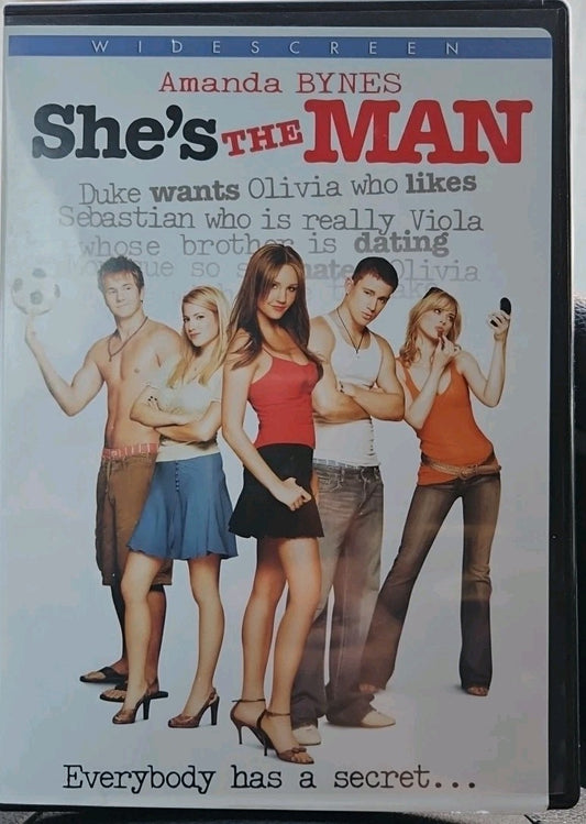 Shes the Man (DVD, 2006, Widescreen) Tested. No Scratches